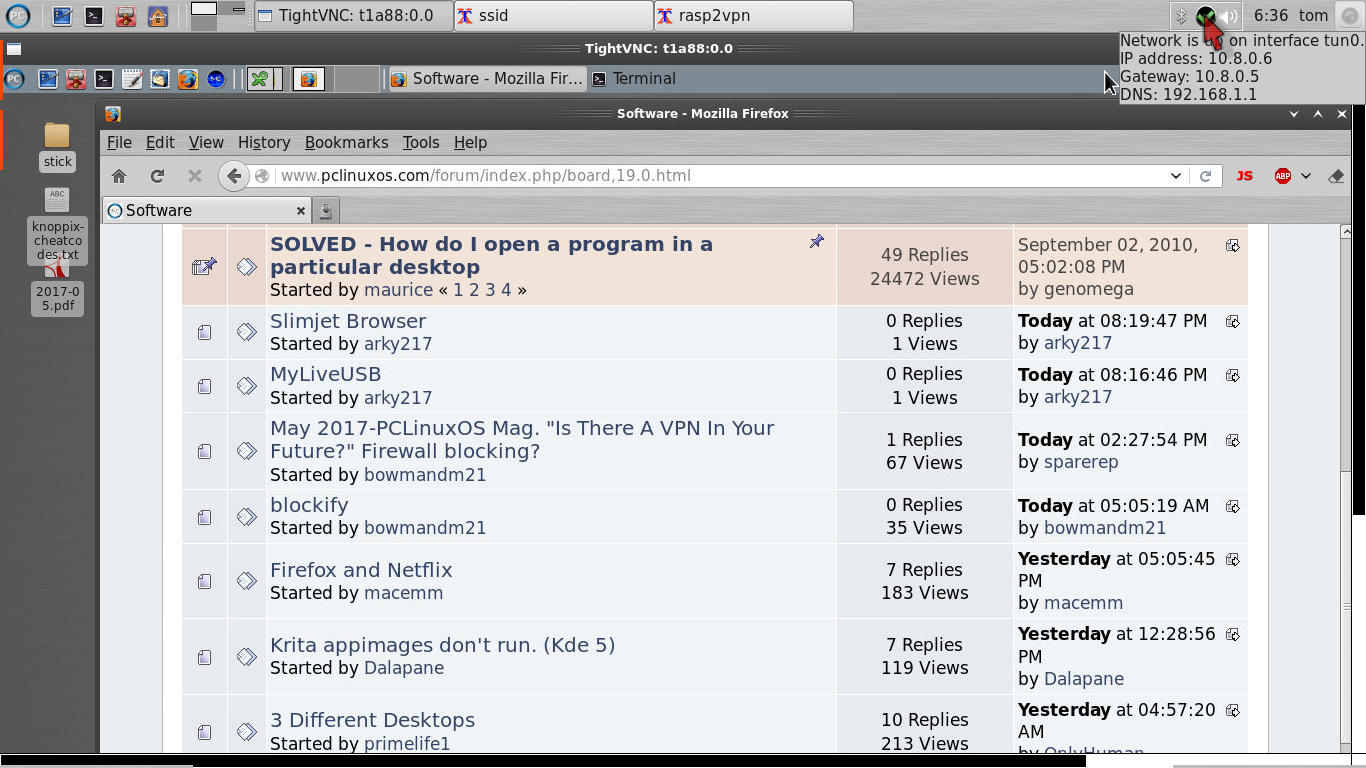 VNC over VPN